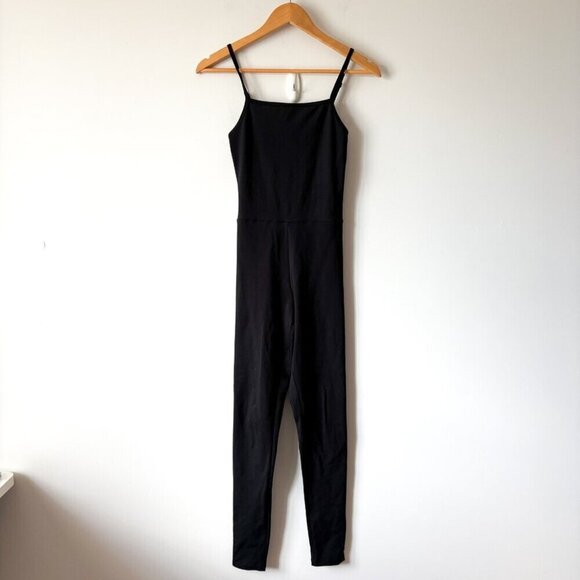 Girlfriend Collective Cami Unitard Jumpsuit Onesie Black Size Small - Picture 3 of 7